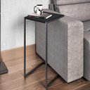 Ver imagem 1 de Mesa de Apoio Lateral Industrial - Preto