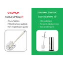 Ver imagem 5 de Escova Sanitária com Suporte Inox Tampa Protetora Base Antiderrapante