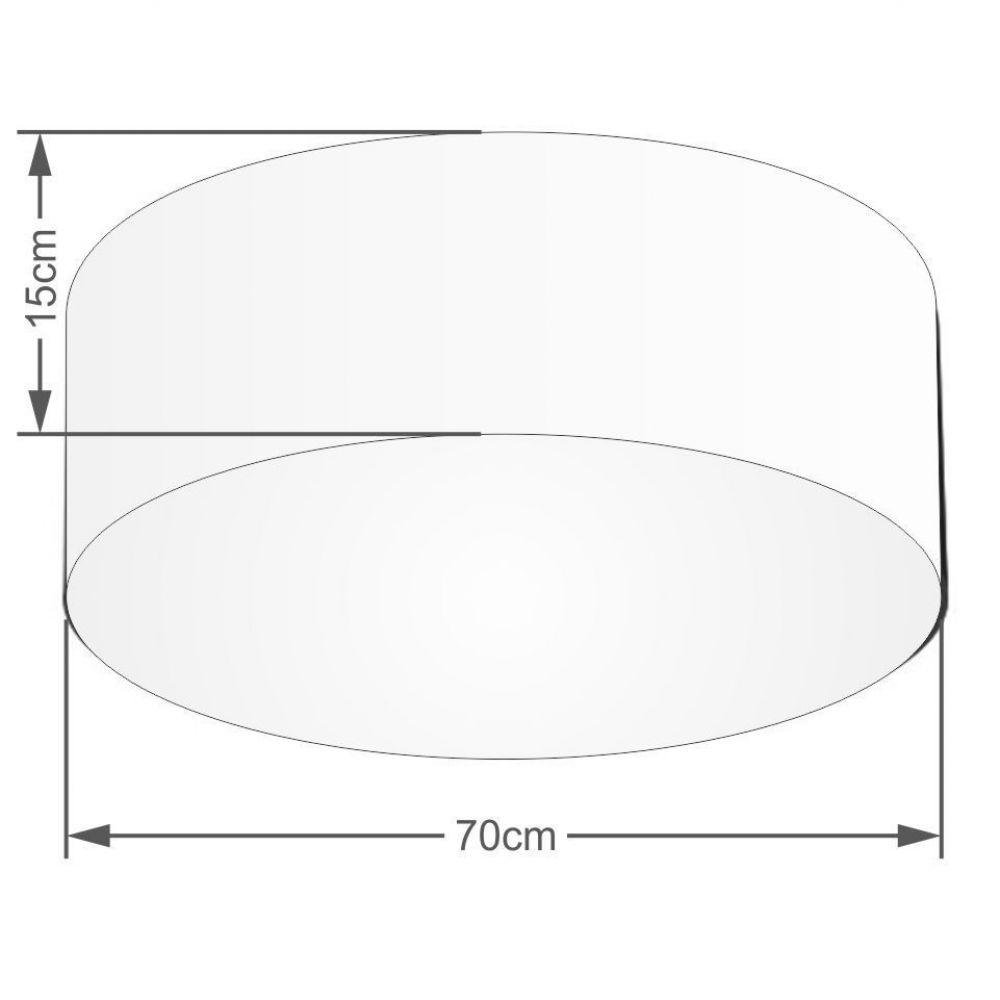 Plafon Cilíndrico St-3049 Cúpula Algodão Crú - 2
