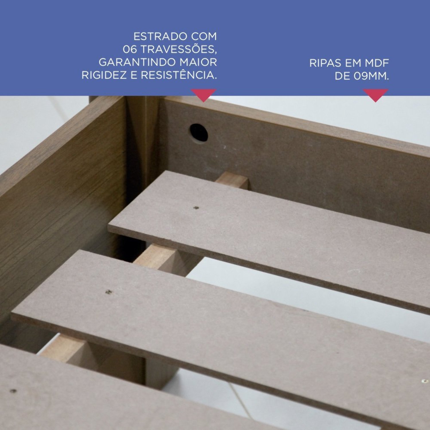 Cama Solteiro Apolo Plus 100% Mdf - 5