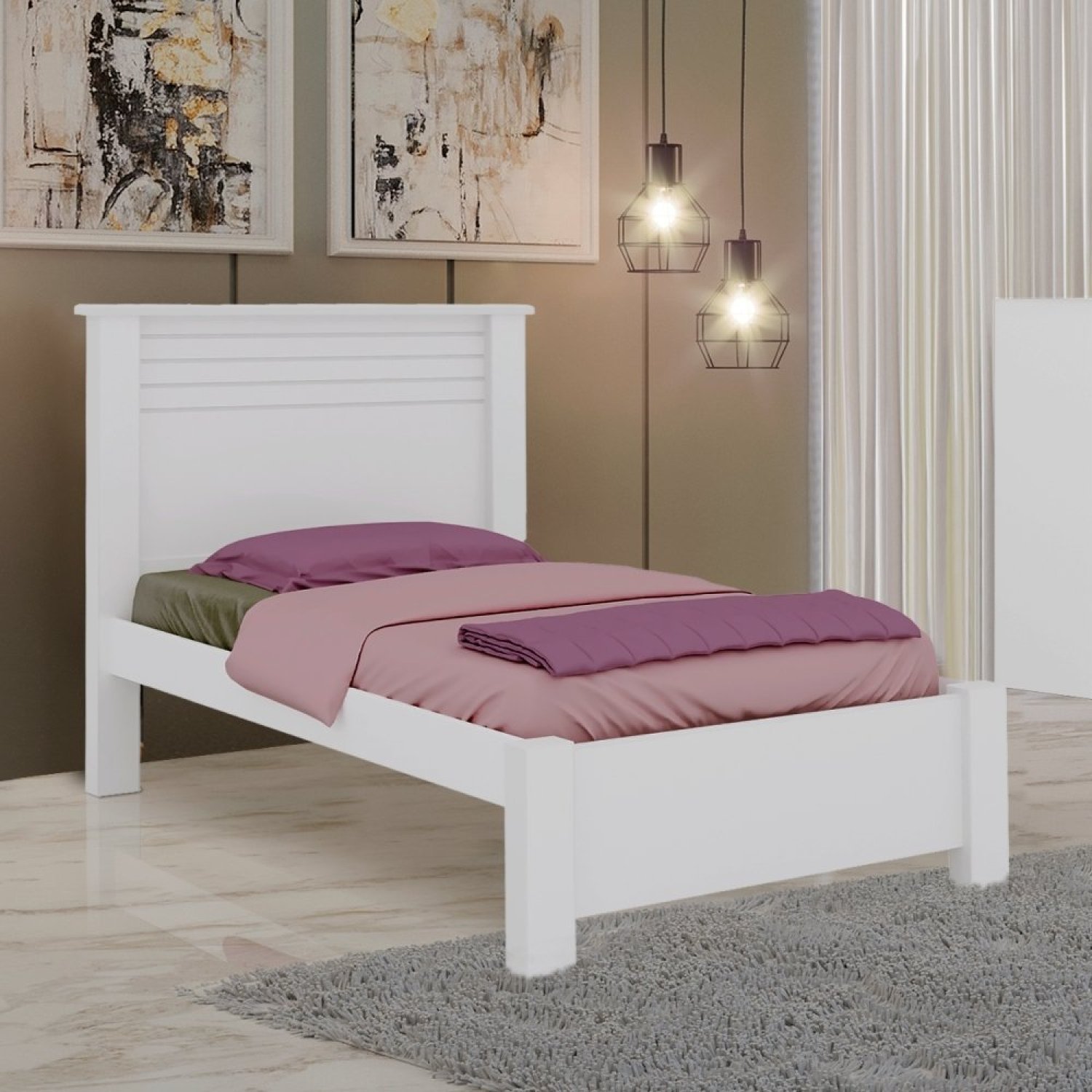 Cama Solteiro Apolo Plus 100% Mdf - 1