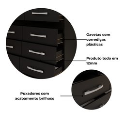 Cômoda 8 Gavetas Imperatriz - 5