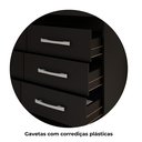 Ver imagem 7 de Cômoda para Quarto 8 Gavetas Imperatriz Preto