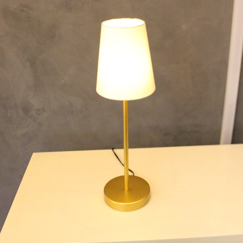 Luminária de Mesa Abajur Sunshine Dourada para 1 Lâmpada E27 - 2
