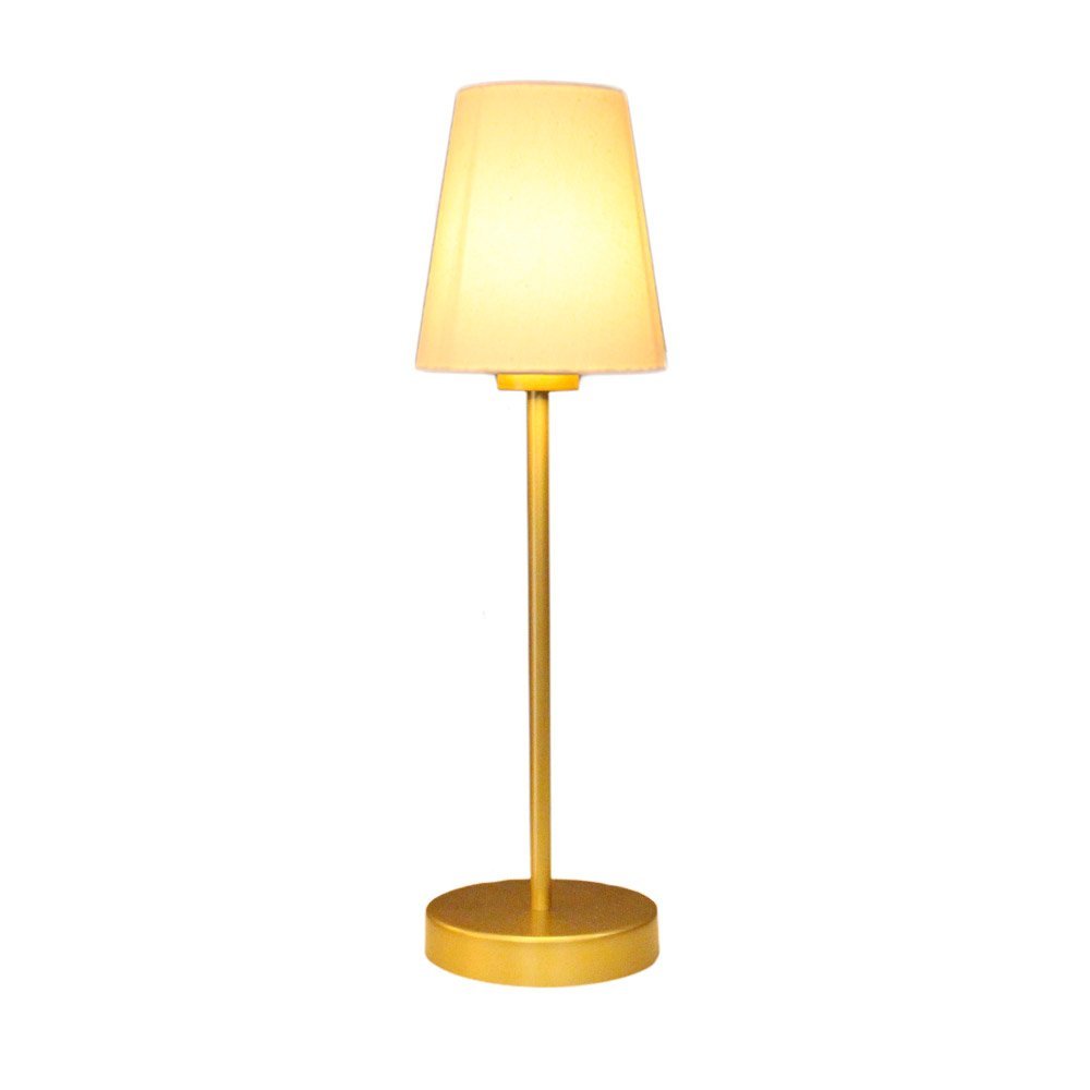 Luminária de Mesa Abajur Sunshine Dourada para 1 Lâmpada E27