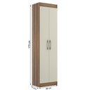Ver imagem 4 de Armário Multiuso para Área de Serviço 2 Portas San Marino Marrom/Castanho/Offwhite