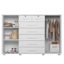 Cômoda Infantil 2 Portas 7 Gavetas Trapézio - 2