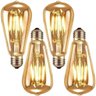 4 Lâmpadas Vintage Filamente Led Decorativa Retrô Vintage Âmbar ST64 4W 320LM - 1