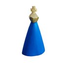 Ver imagem 2 de Imagem Nossa Senhora Aparecida 12cm em Madeira Entalhada a Mão Pequena