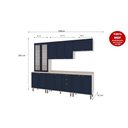 Ver imagem 2 de Cozinha Iluminata com 5 Módulos Branco Azul