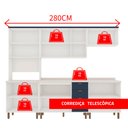 Ver imagem 6 de Cozinha Iluminata com 5 Módulos Branco Azul