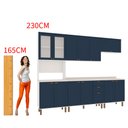 Ver imagem 3 de Cozinha Iluminata com 5 Módulos Branco Azul