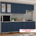 Ver imagem 4 de Cozinha Iluminata com 5 Módulos Branco Azul