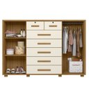 Ver imagem 6 de Cômoda Infantil 2 Portas 7 Gavetas Trapézio