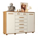 Ver imagem 2 de Cômoda Infantil 2 Portas 7 Gavetas Trapézio