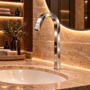 Ver imagem 4 de Torneira Laguna Cromada Alta Aço Inox 304 Luxo Goldenx