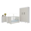 Ver imagem 2 de Quarto de Bebê Completo com Berço Americano 3 em 1 Ternura Multimóveis Mp4651 Branco/off White