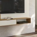 Ver imagem 2 de Painel para TV Denver até 70'' para Sala 180 cm Off White Nature Peternella