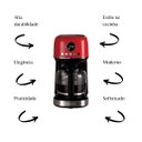 Ver imagem 5 de Maquina Café Manual Moderna Vermelha 127v - Ariete