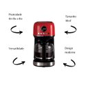 Ver imagem 3 de Maquina Café Manual Moderna Vermelha 127v - Ariete