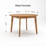 Conjunto de Mesa Extensível Redonda Tarsila Yescasa com 6 Cadeiras Verônica - 3