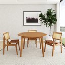 Ver imagem 2 de Conjunto de Mesa Extensível Redonda Tarsila Yescasa com 6 Cadeiras Verônica