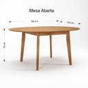 Ver imagem 5 de Conjunto de Mesa Extensível Redonda Tarsila Yescasa com 6 Cadeiras Verônica