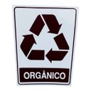 Ver imagem 2 de Kit 2 Placa Adesiva Sinalização Lixo Organico 15x20 Adesivo