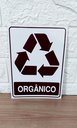 Ver imagem 4 de Kit 2 Placa Adesiva Sinalização Lixo Organico 15x20 Adesivo