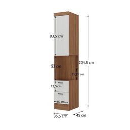 Quarto Infantil Completo 5 Peças Ella Espresso Móveis - 9