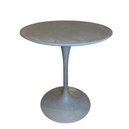 Mesa de Jantar Tulipa Saarinen Redonda 90 cm em Cimento Queimado - Cinza - 1