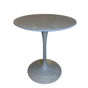 Mesa de Jantar Tulipa Saarinen Redonda 90 cm em Cimento Queimado - Cinza