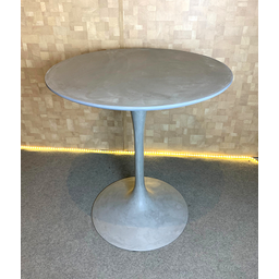 Mesa de Jantar Tulipa Saarinen Redonda 90 cm em Cimento Queimado - Cinza - 4