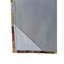 Tapete de Couro Quadriculado 2,00 X 1,50 M Marron Ligth - 4