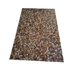 Tapete de Couro Quadriculado 2,00 X 1,50 M Marron Ligth - 2