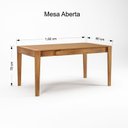 Ver imagem 3 de Conjunto de Mesa Extensível Retangular Tarsila Yescasa com 6 Cadeiras Verõnica