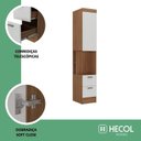 Ver imagem 5 de Conjunto de Quarto Infantil Completo Modulado 4 Peças Ella Yescasa Marrom/Nogal/Branco
