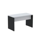 Ver imagem 1 de Escrivaninha Mesa Escritório Retangular 120CMX60CM P25 120cm Cinza e Preto