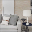 Ver imagem 2 de Abajur Branco Madeira Torneado Cúpula Tecido Algodão