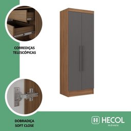 Quarto Infantil Completo 4 Peças Ella Espresso Móveis - 19