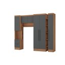 Ver imagem 2 de Quarto Infantil Completo 4 Peças Ella Espresso Móveis