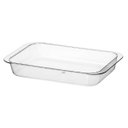 Ver imagem 1 de Kit 06 Travessa Retangular Cristal Transparente 200 x 300mm