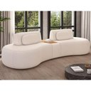Ver imagem 1 de Sofá Modular Hyun 4 Lugares Retrátil 285cm Off White Sallar Home