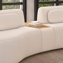 Ver imagem 4 de Sofá Modular Hyun 4 Lugares Retrátil 285cm Off White Sallar Home