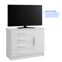 Ver imagem 7 de Cômoda Florença Tampo MDF 4 Gavetas com Sapateira Branco