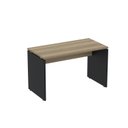 Ver imagem 5 de Escrivaninha Mesa Escritório Retangular 120CMX60CM P25 120cm Noce Naturalle e Preto Marromle