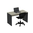 Ver imagem 3 de Escrivaninha Mesa Escritório Retangular 120CMX60CM P25 120cm Nogueira Casablanca e Preto