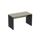 Ver imagem 1 de Escrivaninha Mesa Escritório Retangular 120CMX60CM P25 120cm Nogueira Casablanca e Preto