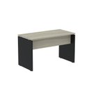 Ver imagem 5 de Escrivaninha Mesa Escritório Retangular 120CMX60CM P25 120cm Nogueira Casablanca e Preto