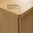 Ver imagem 6 de Cômoda com Sapateira 4 Gavetas e 1 Porta MDF Florença